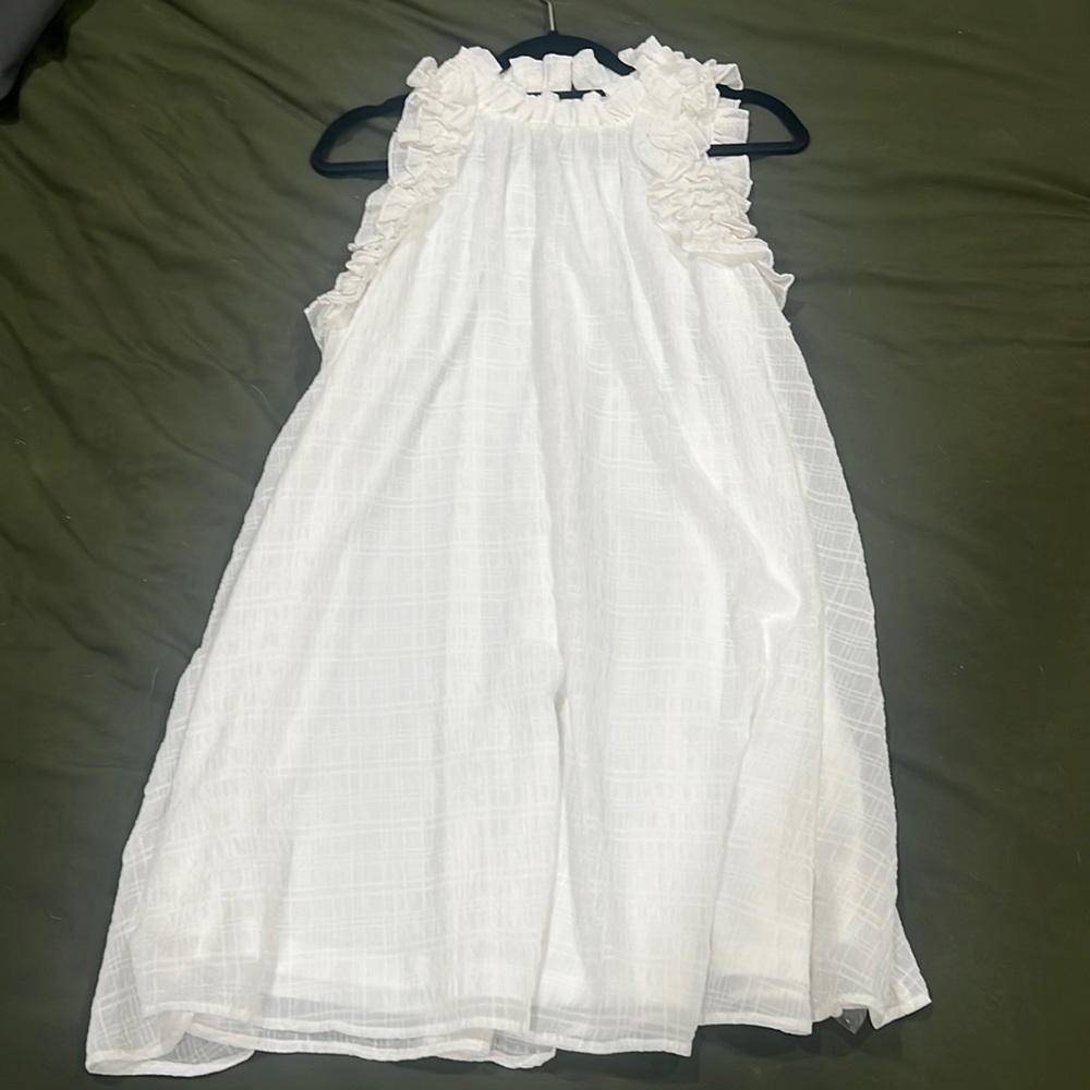 Aura White Mini Dress